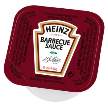 Heinz Barbecue Sauce 25 g Dippot (100 Stück), 1er Pack (1 x 2.1 kg) Vorschaubild