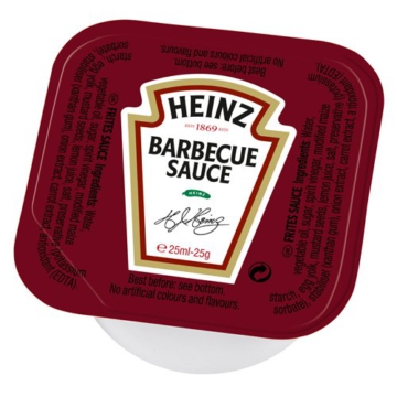 Heinz Barbecue Sauce 25 g Dippot (100 Stück), 1er Pack (1 x 2.1 kg)