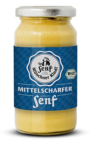 Münchner Kindl Senf Bio Mittelscharfer Senf, 200 ml