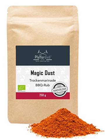 Pfefferdieb® Magic Dust – BBQ Rub, BIO, Trockenmarinade, 250g