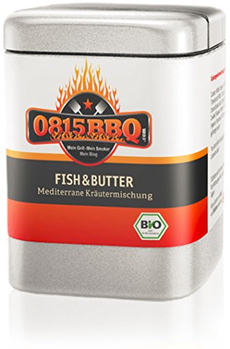 Spicebar 0815BBQ Bio Fisch Gewürz-Mischung Mediterrane Kräuter (1x40g)