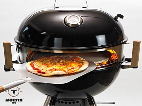Für Grills mit 57cm Perfekte Pizza vom Kugelgrill Moesta-BBQ 10062 Smokin PizzaRing