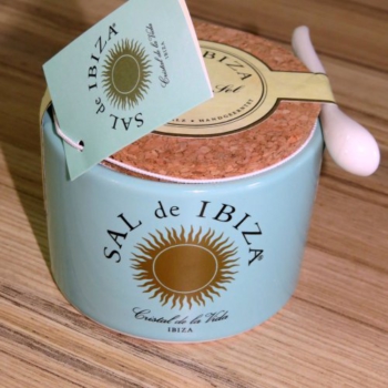 Sal de Ibiza » Fleur de Sel aus Ibiza, im Keramiktopf mit Löffel, 150g Vorschaubild