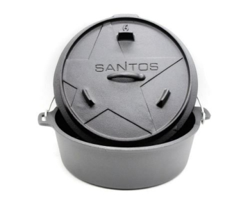 Santos Dutch Oven 6qt ohne Füße, Sonderpreis