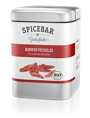 Spicebar » Birdseye Chili ,ca. 100 000 Scoville, Ganze Schote, Bio