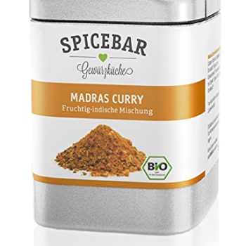 Spicebar » Madras Curry-Pulver, Fruchtig Indisch, zur Herstellung einer Currysauce, Bio Vorschaubild