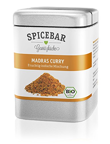 Spicebar » Madras Curry-Pulver, Fruchtig Indisch, zur Herstellung einer Currysauce, Bio Vorschaubild