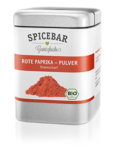 Spicebar » Rote Paprika – rosenscharf, feines intensives Paprikapulver, Bio