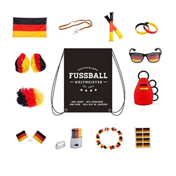 Fußballset » 24-teiliges Deutschland Fanartikel Set