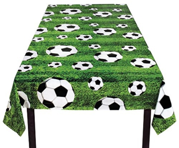 Fußball-Tischdecke grün-weiss-schwarz