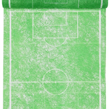 Tischläufer Fussballfeld grün, 5 m Rolle