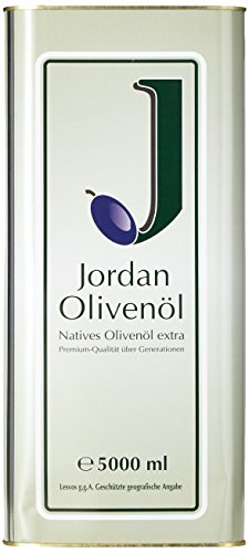 Jordan Olivenöl Natives extra – 5,00L Kanister, 1er Pack (1 x 5 l)