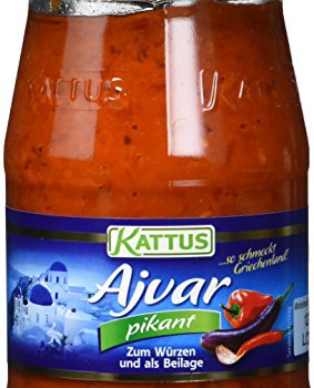 Kattus » Ajvar, Paprikamark mild, 4er Pack (4 x 330 g) Vorschaubild
