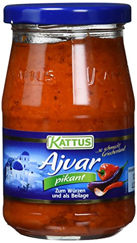 Kattus » Ajvar, Paprikamark mild, 4er Pack (4 x 330 g)