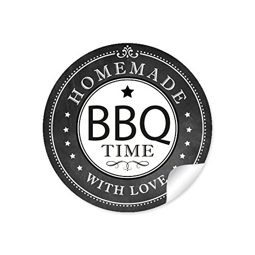 24 STICKER: „BBQ TIME – HOMEMADE WITH LOVE“ Vorschaubild