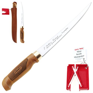 MARTTIINI » Classic Superflex Filetier-Messer 30,6cm + LANSKY Crock Stick Messer-Schärfer/Filleting Knife & Sharpener Combo, extrem scharf & flexibel, für Fisch & Fleisch