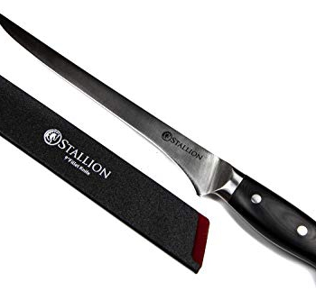 Stallion » Professional Messer Filetiermesser 23 cm – Klinge aus deutschem 1.4116 Messerstahl und Griff aus G10 GFK Vorschaubild