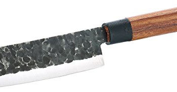 TokioKitchenWare » Küchenmesser: Fleischmesser mit Echtholzgriff, handgefertigt (Handgefertigte Küchenmesser) Vorschaubild