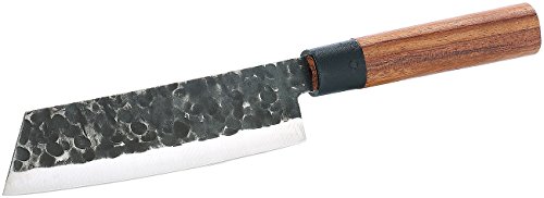 TokioKitchenWare » Küchenmesser: Fleischmesser mit Echtholzgriff, handgefertigt (Handgefertigte Küchenmesser) Vorschaubild