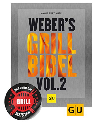 Weber Weber’s Grillbibel Vol. 2 (GU Grillen) Gebundenes Grill Buch + Grillmeister Sticker by Collectix