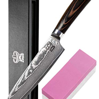 Zeuß » XL Küchenmesser Damastmesser (32cm) – Profimesser – Santoku – Kochmesser – Chefmesser – Allzweckmesser – 67 Schichten Japanischem Damaststahl Vorschaubild