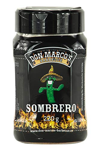 Don Marco’s Barbecue Rub Sombrero 220g in der Streudose, Grillgewürzmischung
