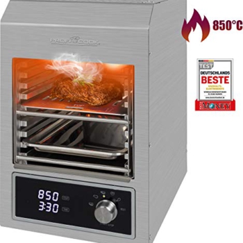 ProfiCook PC-EBG 1201 Elektrischer Indoor Beef-Grill mit 850°C, Keramik-Infrarot Hochleistungsbrenner mit 1600W für perfekte Steak-Ergebnisse, Grillen ohne Gas & Kohle, Indoor- & Outdoor-Nutzung Vorschaubild