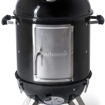 Barbecook Räucherofen Smoker für kalt und heiß räuchern mit Temperatur-Sonde und regulierbarer Luft-Zufuhr, Stahl, schwarz, 88 cm hoch Vorschaubild