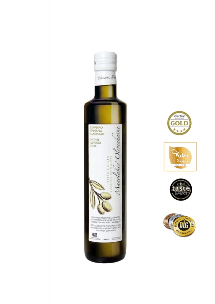 KretaNatura 500 ml Extra Natives Olivenöl aus Kreta (Glasflasche) Vorschaubild