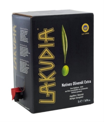 Lakudia 5 Liter Olivenöl Nativ Extra, Bag in Box