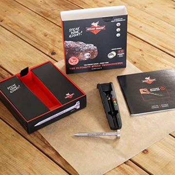 SteakChamp 3c black - Das ultimative Fleischthermometer - Edition 2018 - exclusives Set vom Hersteller (incl. Info Booklet & Rezept) - 8