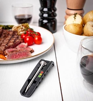 Steakchamp Fleischthermometer 3-color LED black mit persönlicher Laser-Gravur - 8