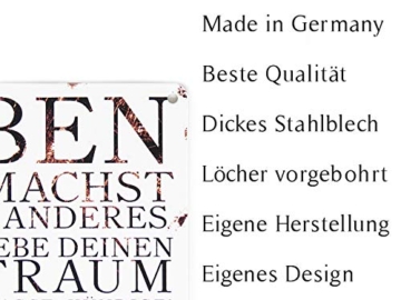 Interluxe Metallschild - Dem Grillmeister ist kühles Bier - Schild für den Grill als Geschenk oder Deko für die Grillecke, wetterfest & Made in Germany - 2