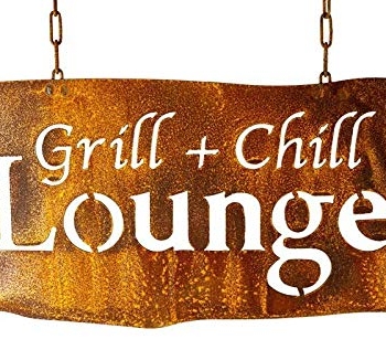 Manufaktur-Lichtbogen » Grill und Chill Lounge, 24x46cm Vorschaubild
