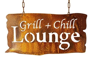 Manufaktur-Lichtbogen » Grill und Chill Lounge, 24x46cm