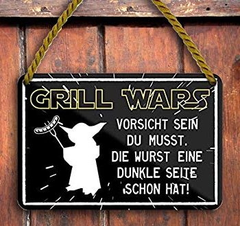 Schilderkreis24 » Grill Wars, Metall, 18×12 cm Vorschaubild