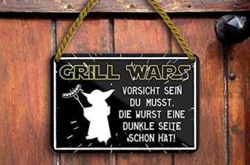 Schilderkreis24 » Grill Wars, Metall, 18×12 cm Vorschaubild