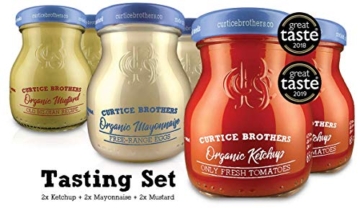 Curtice Brothers Piccolo BBQ Grill Mix 6 x 65 g - Bio Ketchup & Bio Mayonnaise & Bio Senf - feine Saucen zum Probieren - 2