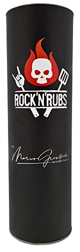 ROCK'N'RUBS Black Tube 3er Set Grillgewürze - Whisky in the Jar, Sweet Rub of Mine & Paradise City - 450 g - 2