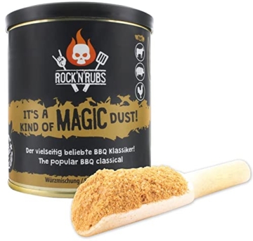 ROCK'N'RUBS Grillgewürz It's A Kind Of Magic Dust - BBQ Rub zum Grillen mit Meersalz & Ingwer - 170 g Dose - 2