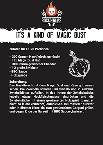 ROCK'N'RUBS Grillgewürz It's A Kind Of Magic Dust - BBQ Rub zum Grillen mit Meersalz & Ingwer - 170 g Dose - 4