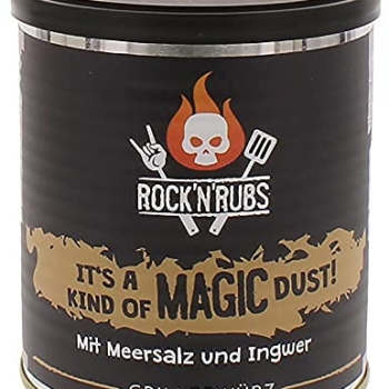 ROCK’N’RUBS Grillgewürz It’s A Kind Of Magic Dust – BBQ Rub zum Grillen mit Meersalz & Ingwer – 170 g Dose Vorschaubild