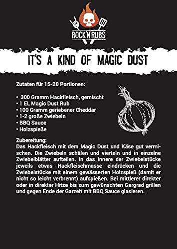 ROCK'N'RUBS Grillgewürz It's A Kind Of Magic Dust - BBQ Rub zum Grillen mit Meersalz & Ingwer - 500 g Nachfüllbeutel - 2