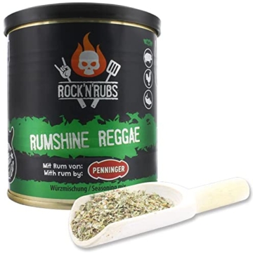 ROCK'N'RUBS Grillgewürz Rumshine Reggae - BBQ Rub zum Grillen mit aromatischer Kräutermischung & Rum - 90 g Dose - 2