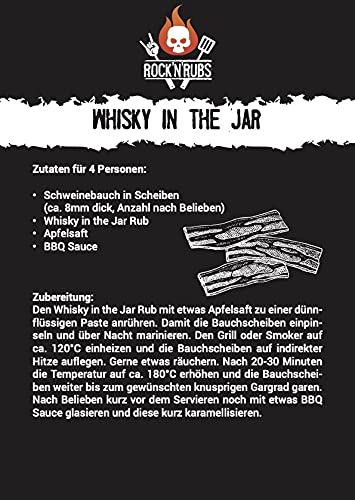 ROCK'N'RUBS Whisky in the Jar Gewürzmischung Gewürz Rub #597 - 8