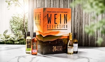 KALEA Wein Selection Adventskalender mit neuer Bestückung 2022, 24 ausgewählte Weine aus 7 Ländern, Rotwein, Weißwein, Rosé Weine (24x0,25l Wine Selection) - 2