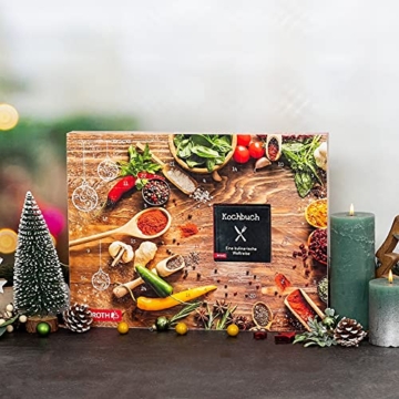 ROTH Bio Gewürz-Adventskalender 2022 gefüllt mit 24 hochwertigen Gewürzen und Kochbuch zum Kochen im Advent, Kräuter-Kalender für die Vorweihnachtszeit - 4