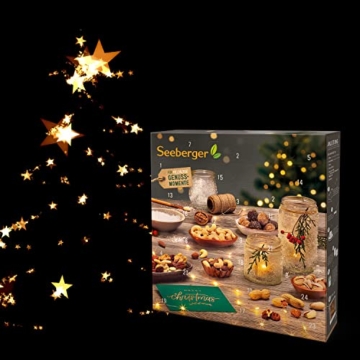 Seeberger Adventskalender 2022, Edition Vielfalt: Weihnachtskalender mit 24 Snacks - befüllt mit schmackhaften Nüssen, Frucht-Nuss-Mischungen & Fruchtkugeln - pur, süß oder gesalzen, limitiert - 3