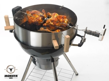 MOESTA BBQ Smokin\' PizzaRing – Rotisserie Set 57 cm