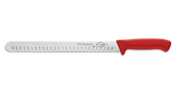 Dick Aufschnittmesser mit Kullenschliff 30 cm Klinge - Griff schwarz - Brisket Messer für Lachs, Schinken, Wurst, Käse, Brot, Gemüse oder Obst - 2